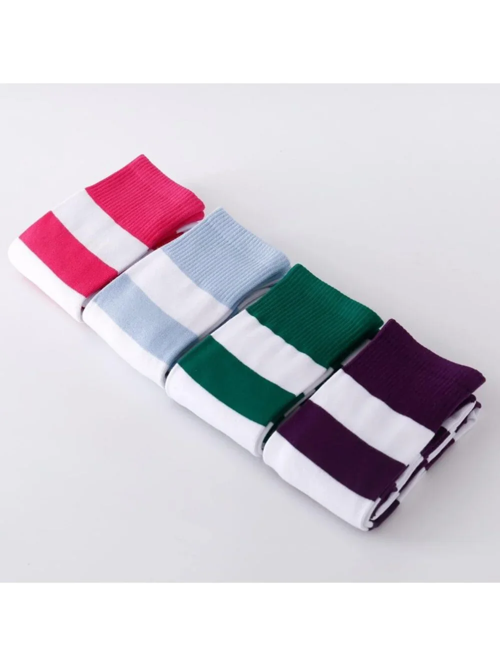 Extra Long Cotton Stripe Thigh High Socks | Over the Knee Fashion Socks